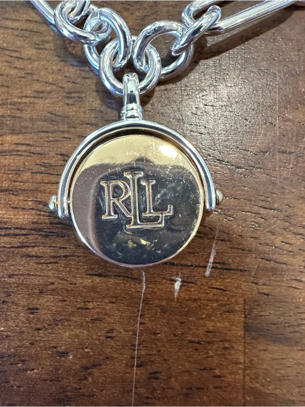 Lauren Ralph Lauren Mixed Metal Chunky Chain Necklace - Picture 2 of 5